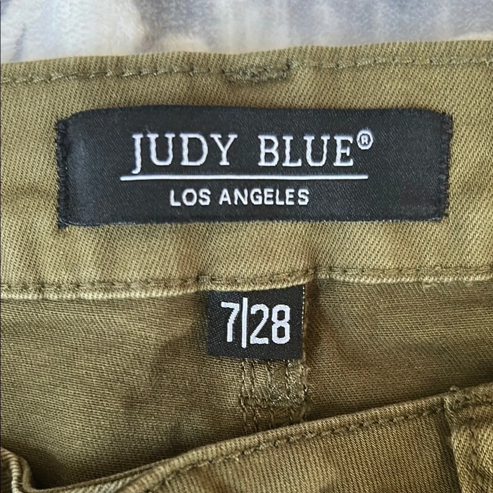 Judy Blue Olive Green Skinny Jeans Size 7/28 Style# JB88146 - Picture 5 of 12
